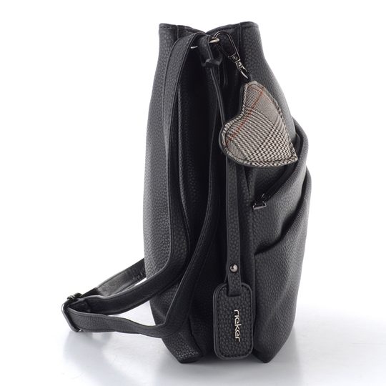 Rieker crossbody kabelka čierna so srdcom H1005-02