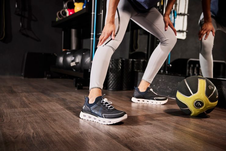 Rieker nazúvacie tenisky na platforme modré M6062-14