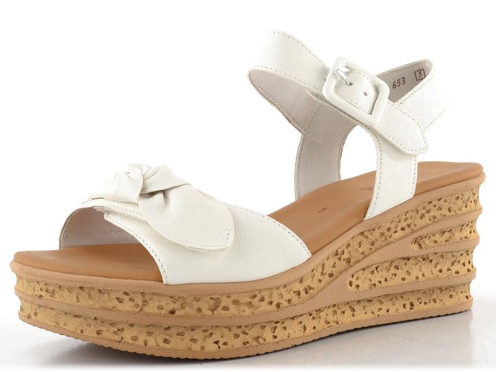 Gabor sandály na klínu latte 84.653.20