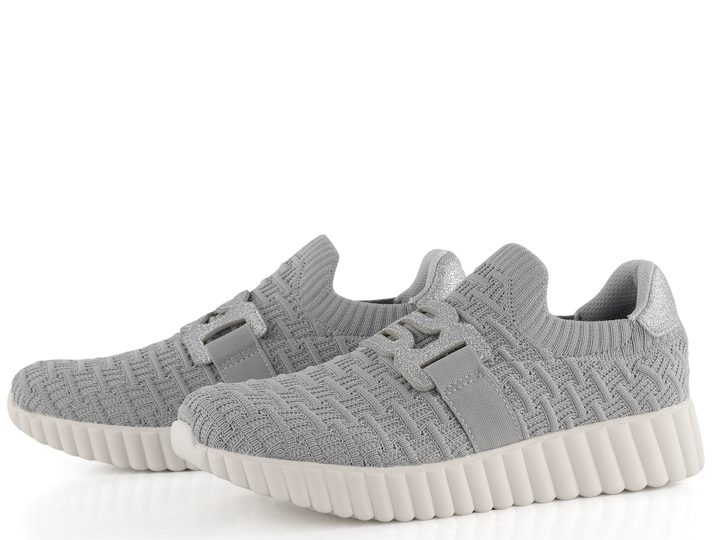 TT.BAGATT šedé prozouvací polobotky D31-AI662-6969