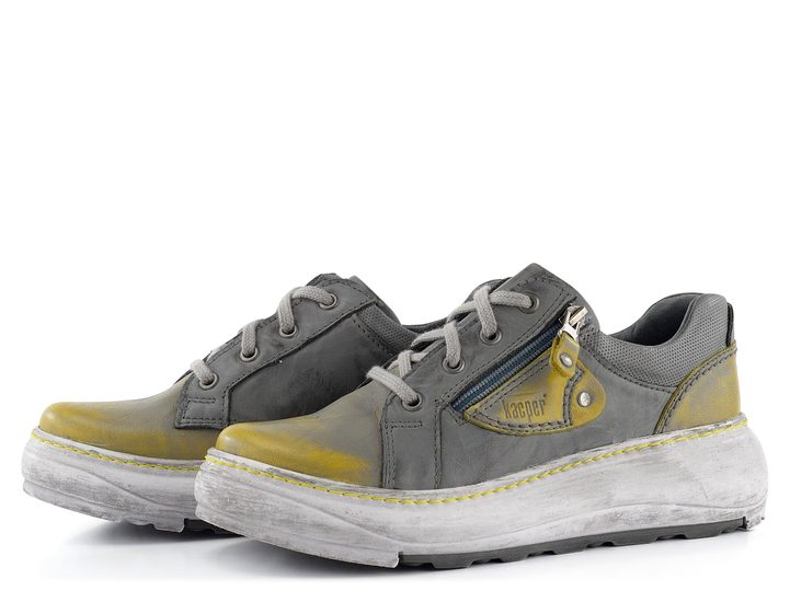 Kacper poltopánky na platforme žlté/šedé 2-6488