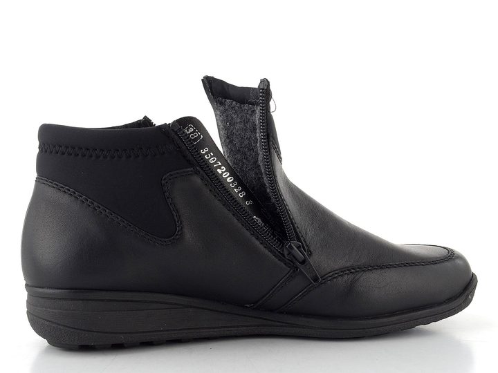 Rieker zipový kotník s membránou černý 47270-00