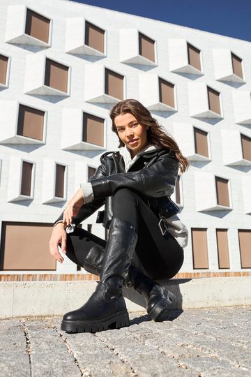 Rieker černé kozačky s membránou Z9490-00