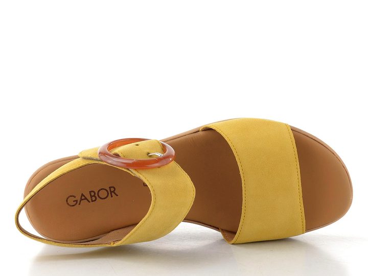 Gabor semišové sandály na platformě dark sole 84.550.13