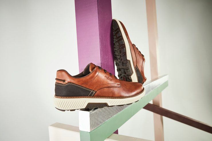 Rieker pánské šněrovací polobotky hnědé B3313-24