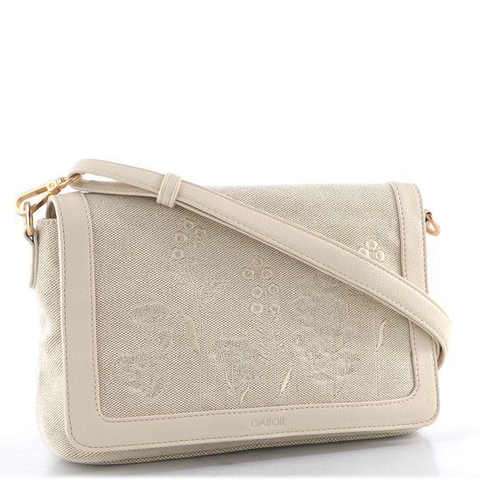 Gabor kabelka s vyšívanou klopou Noelia mixed beige 012700