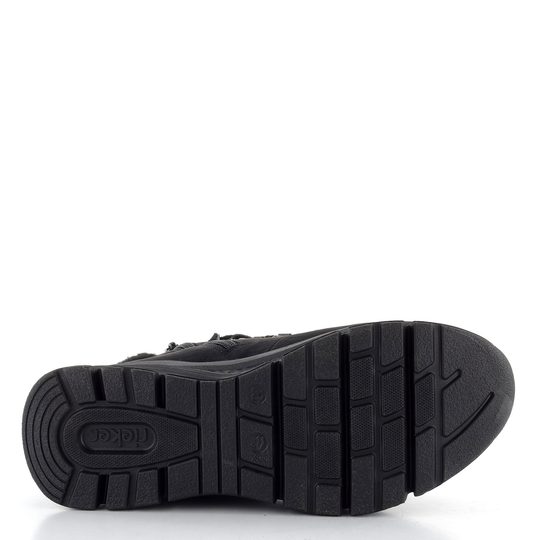 Rieker členková obuv s membránou a platformou čierna 48034-00