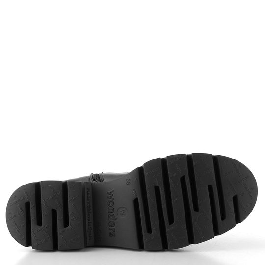 Wonders šněrovací kotník na hrubé podešvi negro A-4313