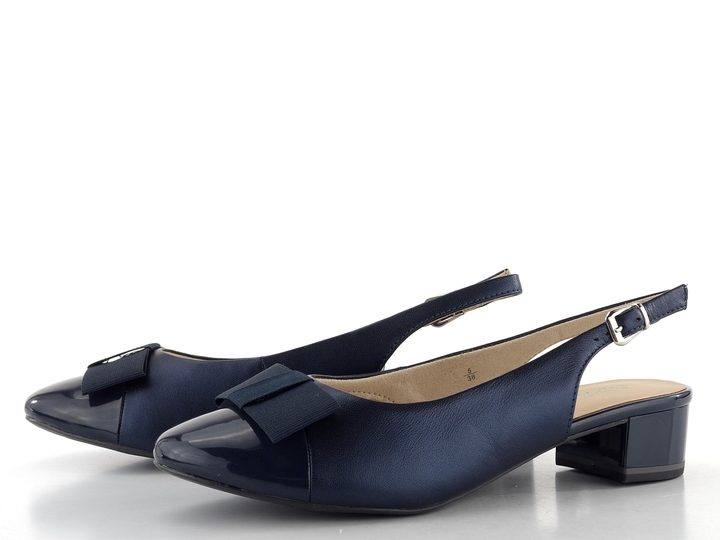 Caprice lodičky s volnou patou Navy Comb 9-29502-42