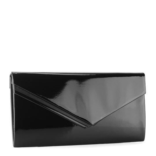 Listová kabelka lakovaná čierna 6-040.01