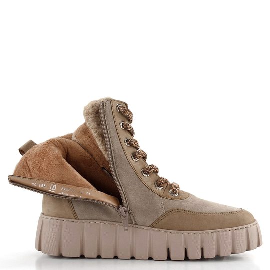 Gabor šněrovací kotník na platformě béžový 56.485.32