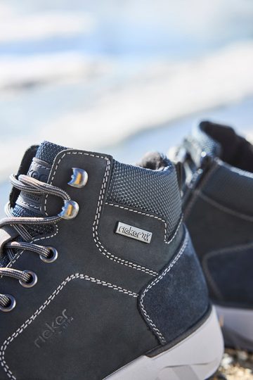 Rieker pánský kotník s membránou modro-černý 11530-14