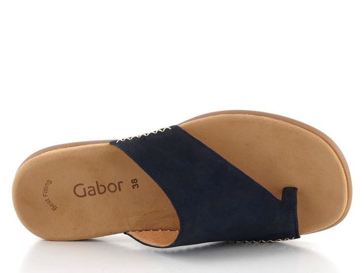 Gabor nubukové pantofle žabky Nightblue 03.700.16
