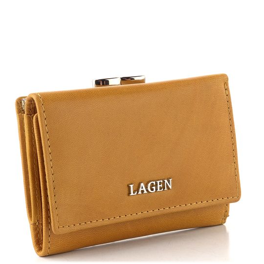 Lagen dámská peněženka rámečková žlutá LG-2131