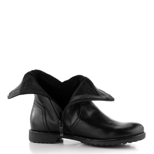 Ara dámský řasený kotník černý Liverpool 12-39510-11