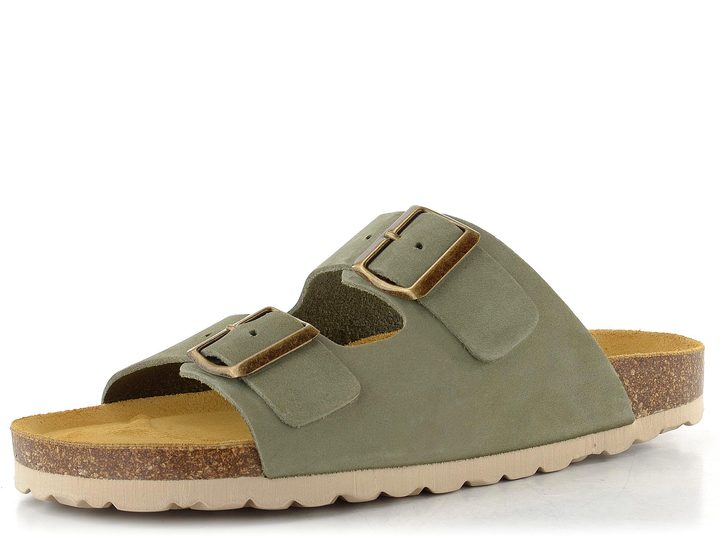 BIO Life pantofle fuzbetové zelené 0014.2985 Lena/924