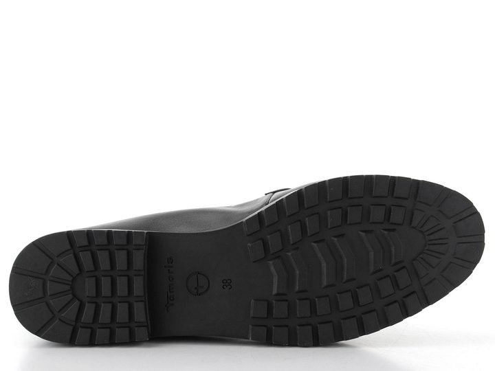 Tamaris mokasíny black leather 1-24200-42