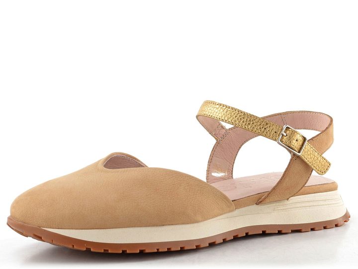 Wonders sandály s plnou špičkou sand/oro A-4804