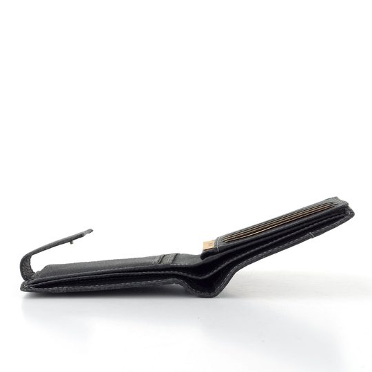 Pánská peněženka se zápinkou stínovaná černá V-05/W