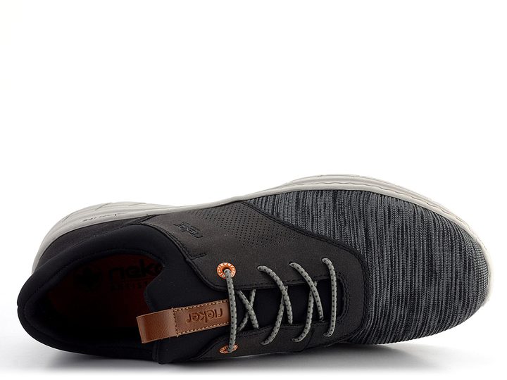 Rieker úpletové pánske tenisky čierno-šedé 13150-00