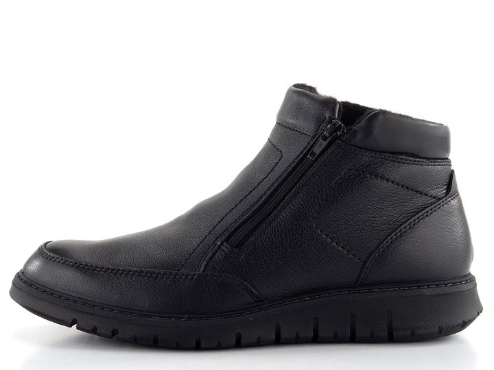 Ara pánský zipový kotník Leandro Black 11-35616-01