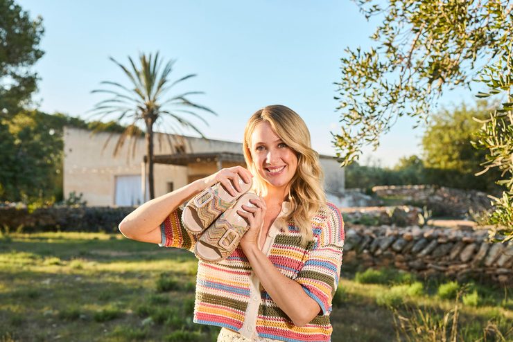 Rieker pantofle na klínku Pastell 69253-91