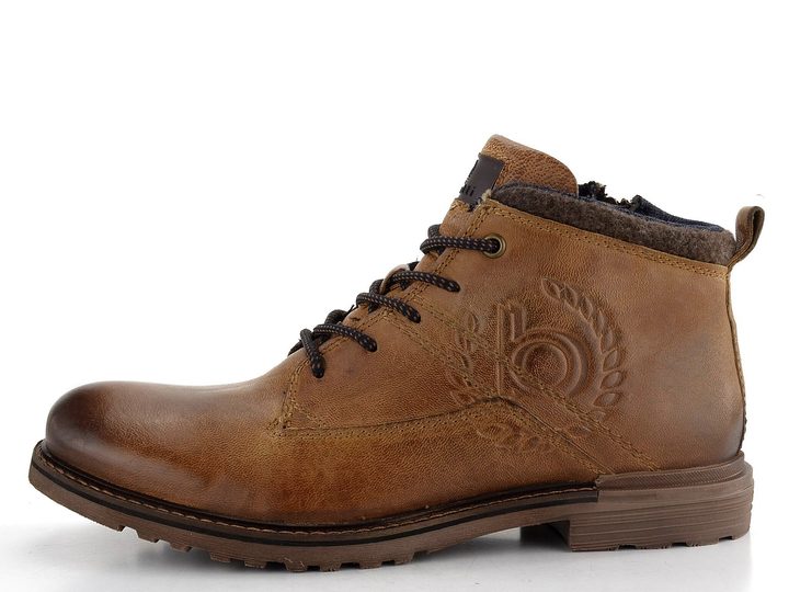 Bugatti šněrovací kotník koňakový 321-A0U3P-3200