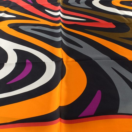 Högl hedvábný šátek multi/orange 0-152080-9982