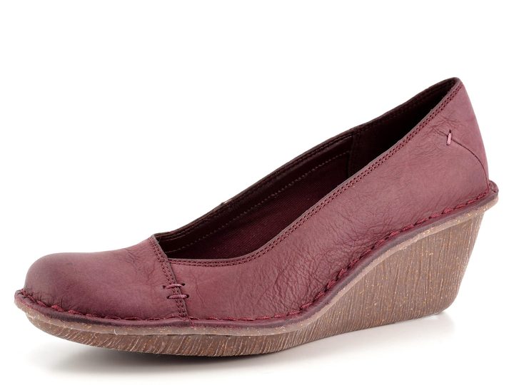 Clarks lodičky Harlan Beach Burgundy