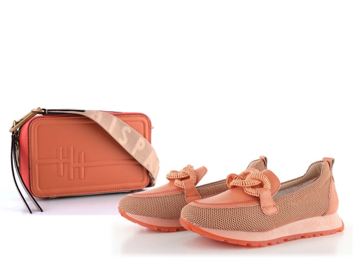 Hispanitas crossbody kabelka Coral/Scarlet/Latte BV253979