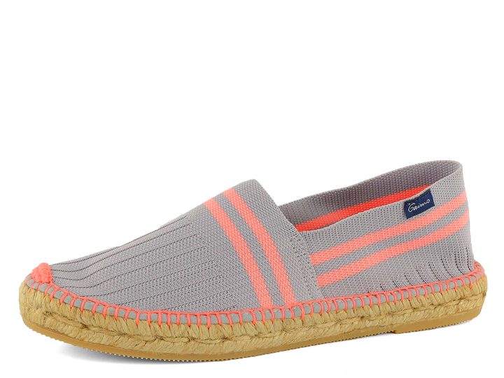 Gaimo Espadrilles mokasíny s proužky Atria Gris