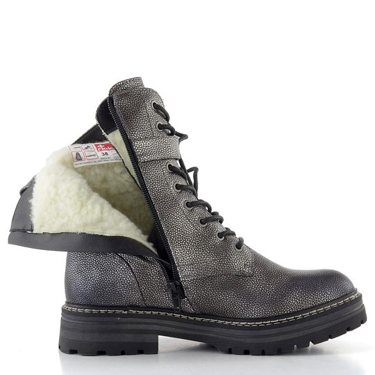 Rieker šněrovací kotník altsilber 93024-90