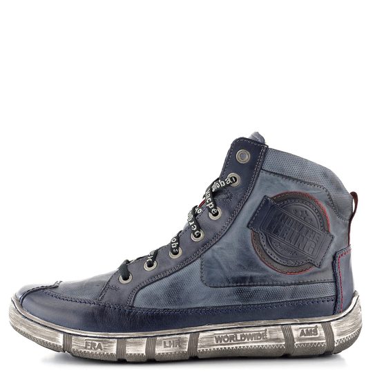 Kacper pánska vyteplená členková obuv modrá 3-6865