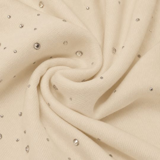 Fraas elegantní kašminkový šál s kamínky champaign powder 623546-026