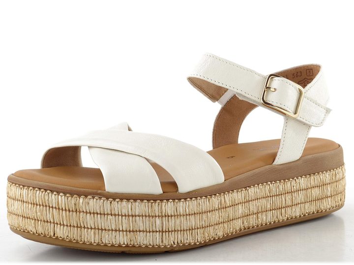 Gabor sandály na platformě světlé latte 84.563.20