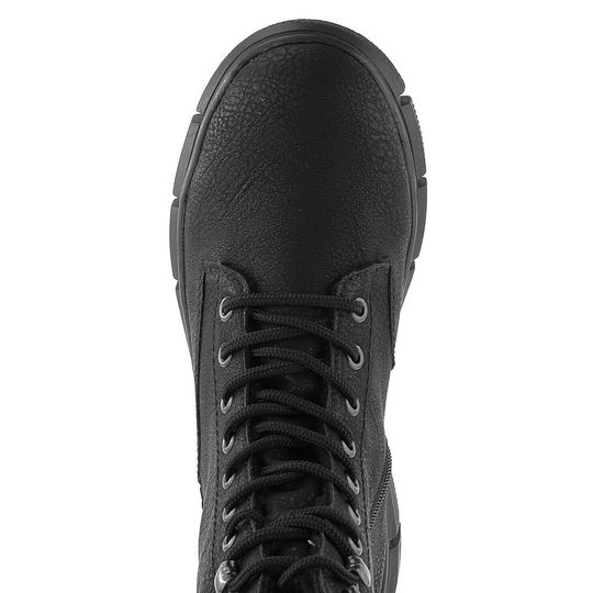 Rieker vyššia šnurovacia členková obuv so zipsom X3400-00