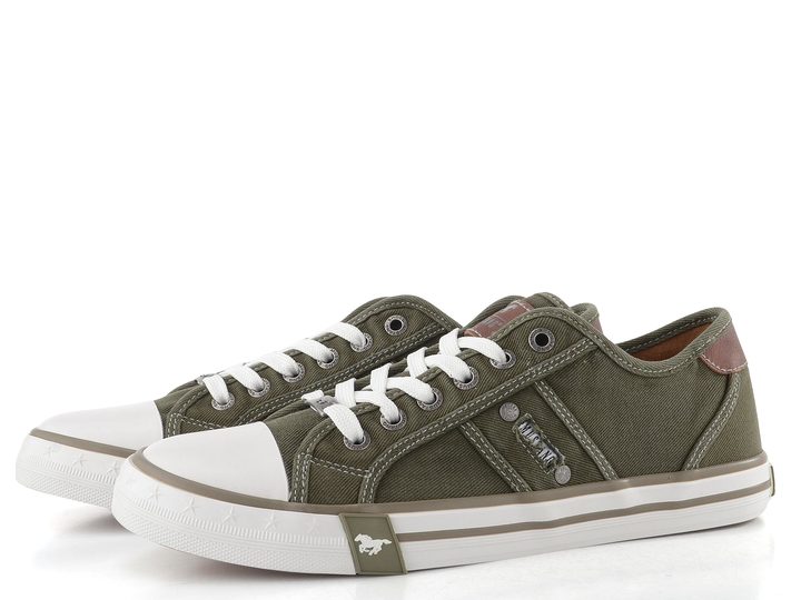 Mustang pánské plátěné tenisky khaki 26M0151005