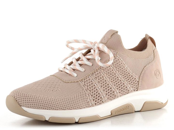 Remonte ružové úpletové tenisky D1S05-31