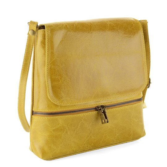 Dámska kabelka crossbody žltá 6-464