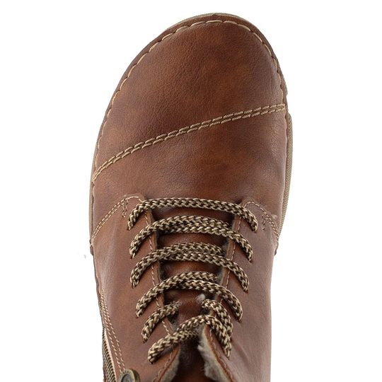 Rieker šněrovací kotník se zipem zimt/lehm 45931-24