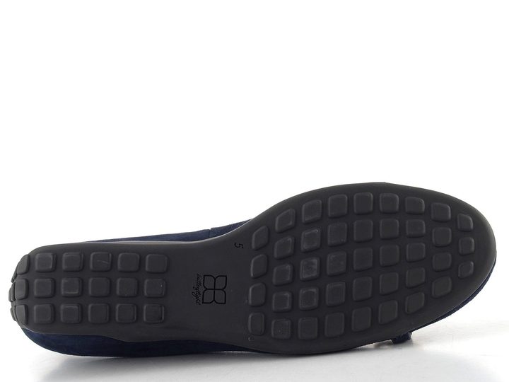 Högl semišové lodičky na klínu blue 1-103722-3200