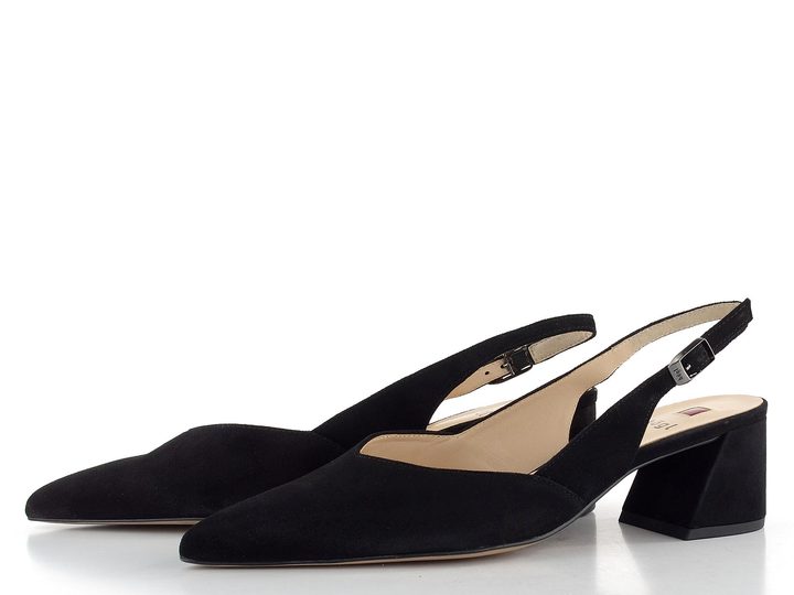 Högl semišové lodičky s voľnou pätou Schwarz  0-104612