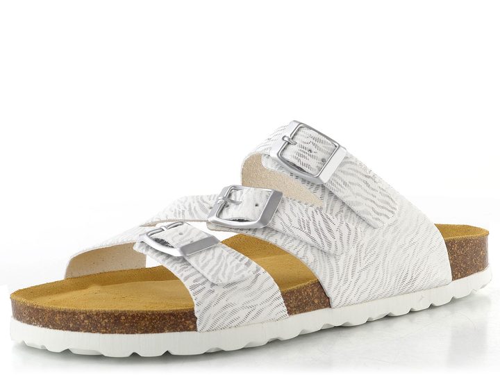 BIO Life pantofle fuzbetové stříbrné 2358.287 Lia/930