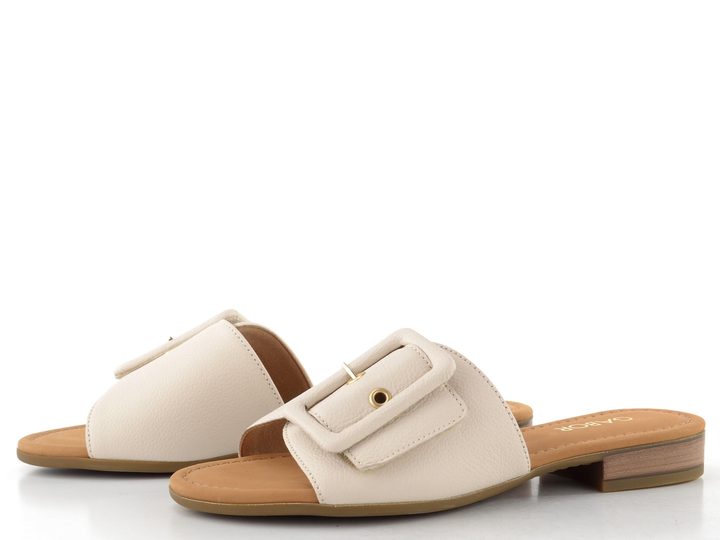 Gabor luxusní nízké pantofle se sponou creme 82.791.52