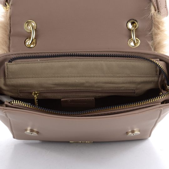 Tamaris klopnová kabelka s vlasem Catharina Taupe 33310