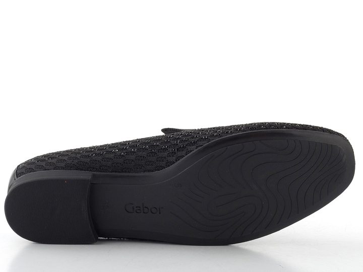 Gabor trblietavé mokasíny schwarz 85.216.47