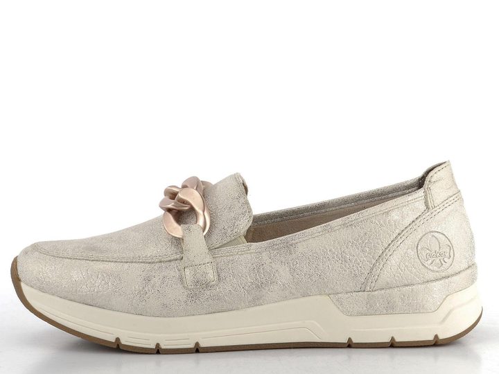 Rieker sportovní mokasíny Beige-Gold 58944-61