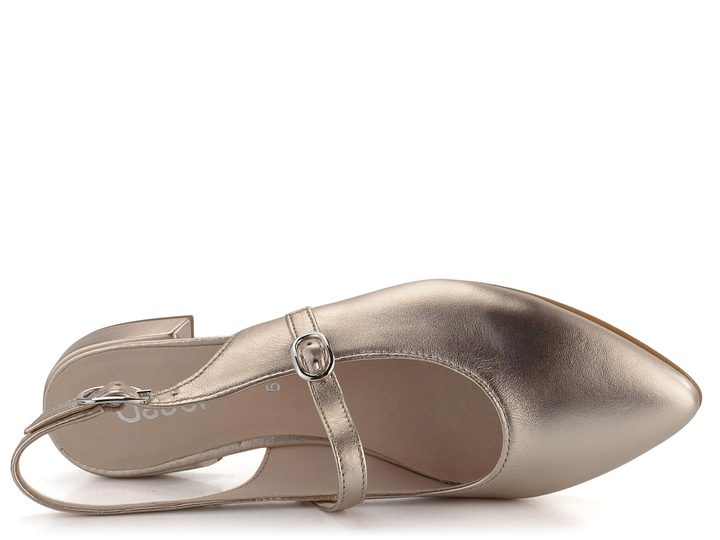 Gabor metalické baleríny s voľnou pätou Puder 41.502.62