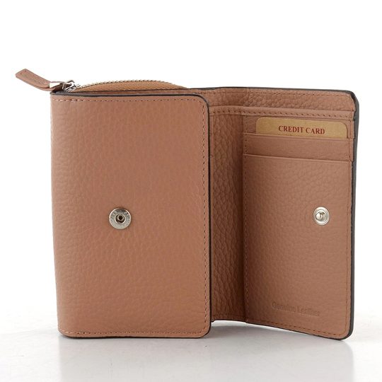 Dámská kožená peněženka se zipovou kapsou Peach BLC/5616/1022