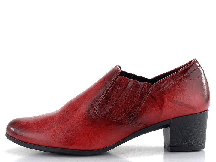 Barton červené polobotky na podpatku 2346